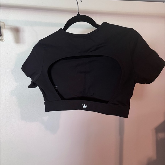 Black Women's Crop Top - Picture 1 of 1